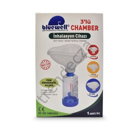 Bluewell Aerochamber 3'lü İnhalasyon Cihazı