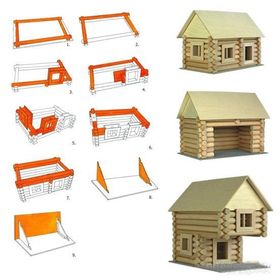 Bluezen Dedemin Evi Ahşap Maket Oyuncak
