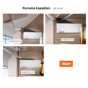 Blum 22.8001RB Aventos HF/HL/HS Güç Ünitesi Sağ Beyaz Renk Kapak
