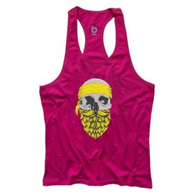 Bluu Arphax Fuşya Fitness Gym Tank Top Erkek Sporcu Atleti