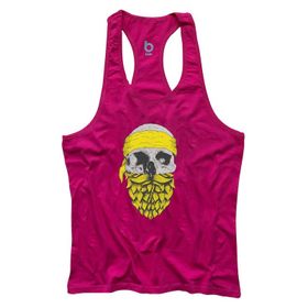 Bluu Arphax Fuşya Fitness Gym Tank Top Erkek Sporcu Atleti