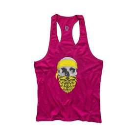 Bluu Arphax Fuşya Fitness Gym Tank Top Erkek Sporcu Atleti