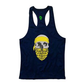 Bluu Arphax Lacivert Fitness Gym Tank Top Erkek Sporcu Atleti