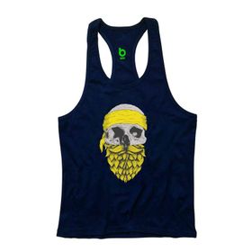 Bluu Arphax Lacivert Fitness Gym Tank Top Erkek Sporcu Atleti