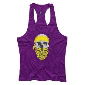 Bluu Arphax Mor Fitness Gym Tank Top Erkek Sporcu Atleti