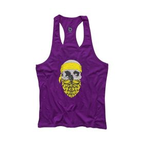 Bluu Arphax Mor Fitness Gym Tank Top Erkek Sporcu Atleti