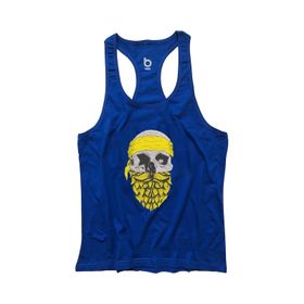 Bluu Arphax Saks Fitness Gym Tank Top Erkek Sporcu Atleti