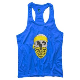 Bluu Arphax Turkuaz Fitness Gym Tank Top Erkek Sporcu Atleti