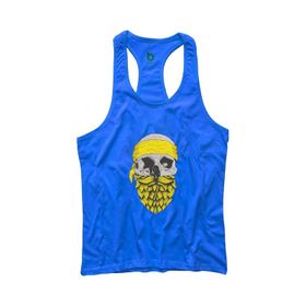 Bluu Arphax Turkuaz Fitness Gym Tank Top Erkek Sporcu Atleti