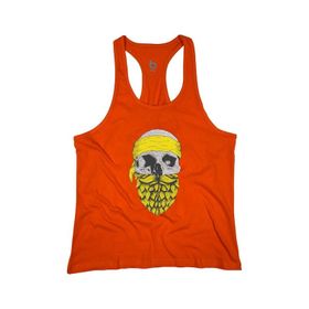 Bluu Arphax Turuncu Fitness Gym Tank Top Erkek Sporcu Atleti