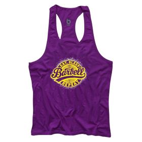 Bluu Barbell Mor Fitness Gym Tank Top Erkek Sporcu Atleti