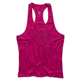Bluu Basic Fuşya Fitness Gym Tank Top Erkek Sporcu Atleti