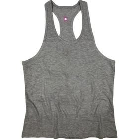 Bluu Basic Gri Fitness Gym Tank Top Erkek Sporcu Atleti