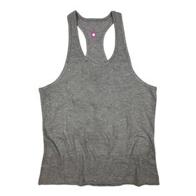 Bluu Basic Gri Fitness Gym Tank Top Erkek Sporcu Atleti