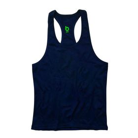 Bluu Basic Lacivert Fitness Gym Tank Top Erkek Sporcu Atleti