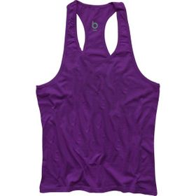 Bluu Basic Mor Fitness Gym Tank Top Erkek Sporcu Atleti