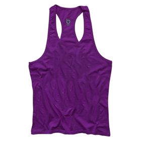 Bluu Basic Mor Fitness Gym Tank Top Erkek Sporcu Atleti