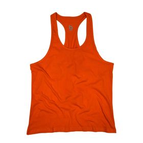 Bluu Basic Turuncu Fitness Gym Tank Top Erkek Sporcu Atleti