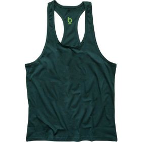 Bluu Basic Yeşil Fitness Gym Tank Top Erkek Sporcu Atleti