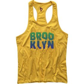 Bluu Brooq Sarı Fitness Gym Tank Top Erkek Sporcu Atleti