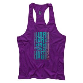Bluu HMBLE Mor Fitness Gym Tank Top Erkek Sporcu Atleti