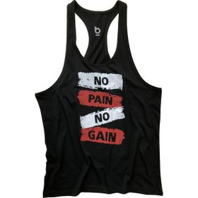 Bluu HMBLE Siyah Fitness Gym Tank Top Erkek Sporcu Atleti