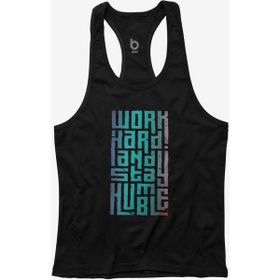 Bluu HMBLE Siyah Fitness Gym Tank Top Erkek Sporcu Atleti