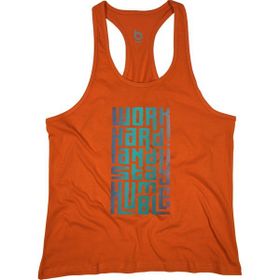 Bluu HMBLE Turuncu Fitness Gym Tank Top Erkek Sporcu Atleti