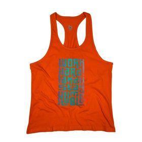 Bluu HMBLE Turuncu Fitness Gym Tank Top Erkek Sporcu Atleti