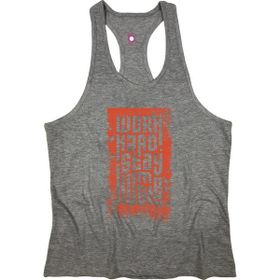Bluu HMBLW Gri Fitness Gym Tank Top Erkek Sporcu Atleti