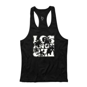 Bluu Lapalm Siyah Fitness Gym Tank Top Erkek Sporcu Atleti