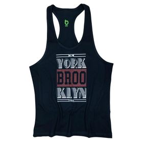 Bluu NYBK Siyah Fitness Gym Tank Top Erkek Sporcu Atleti