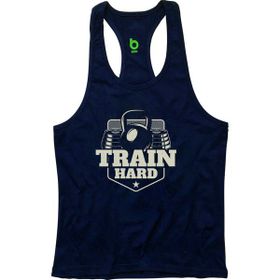 Bluu Trainhard Lacivert Fitness Gym Tank Top Erkek Sporcu Atleti