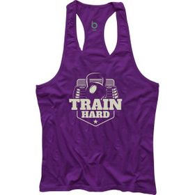 Bluu Trainhard Mor Fitness Gym Tank Top Erkek Sporcu Atleti