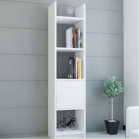 BMdekor 103 Beyaz Elips Kitaplık