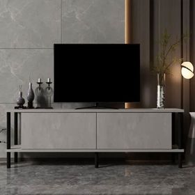 BMdekor Agora Retro Gümüş 150 cm Tv Sehpası