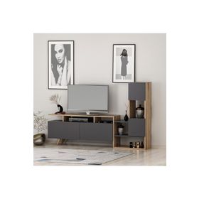 BMdekor Çırağan 177 cm Antrasit Tower Tv Ünitesi
