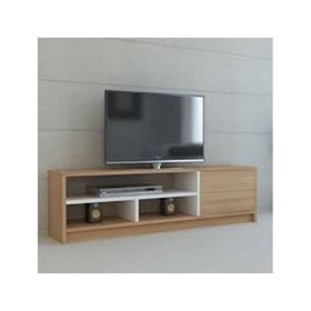 BMdekor Elips 101 Beyaz-Teak Tv Ünitesi