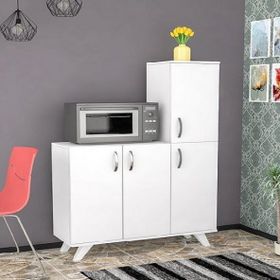 BMdekor Raks Beyaz Çok Amaçlı Dolap