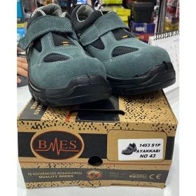 Bmes 1453 S1 Gri Süet Çelik Burun İş Ayakkabısı