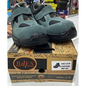 Bmes 1453 S1 Gri Süet Çelik Burun İş Ayakkabısı