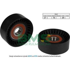 Bms Crafter 2.5 TDI 06 BJK BJM Kanalsız 75 mm Alternatör Gergi Rulmanı