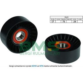 Bms Crafter 2.5 TDI 06 BJK BJM Kanalsız 75 mm Alternatör Gergi Rulmanı