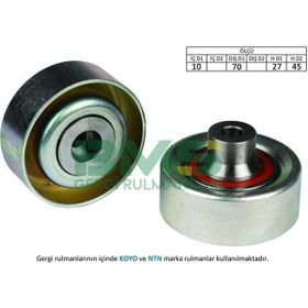 Bms P206-207-307 1.4 HDI 1.6 HDI 04 C2-C3 1.4 HDI 1.4 16 V 1.6 16 V Klimalı Alternatör Gergi Rulmanı