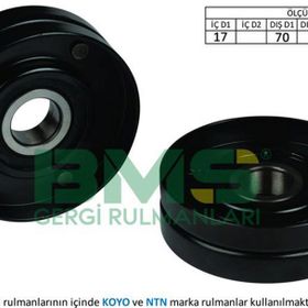 Bms Rover Voyager I Chrysler 825D 17x70x22 Alternatör Gergi Rulmanı