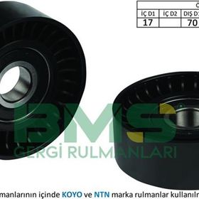 Bms T5-Passat-Caddy-Golf 4/5-Jetta-Toledo-Leon-Ibiza Kütüksüz Alternatör Gergi Rulmanı