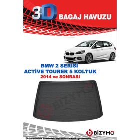 Bmw 2 Serisi Suv Hb 2014+ Premium 3D Oto Bagaj Havuzu Bizymo