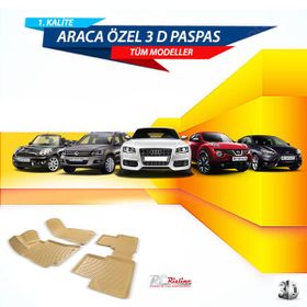 Bmw 3 F30 2012 Sonrası Bej 3D Havuzlu Paspas