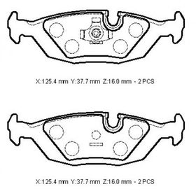 Bmw 3 Seri E30 1984/1991 Arka Fren Balatası