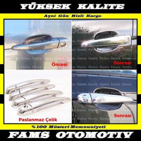 Bmw 3 Seri E46 1998 2001 Paslanmaz Çelik 4 Kapı Krom Kapı Kolu